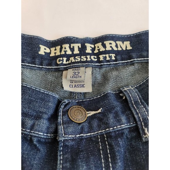 Phat Farm Men's Classic 32 Demin Classic Fit‎ 5 Pocket Jeans - Picture 3 of 7